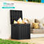 Boîte de rangement verrouillable en résine vbal-91358231