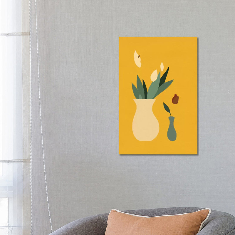 Mod Peace Lily II by Jacob Green - Wrapped Canvas Print