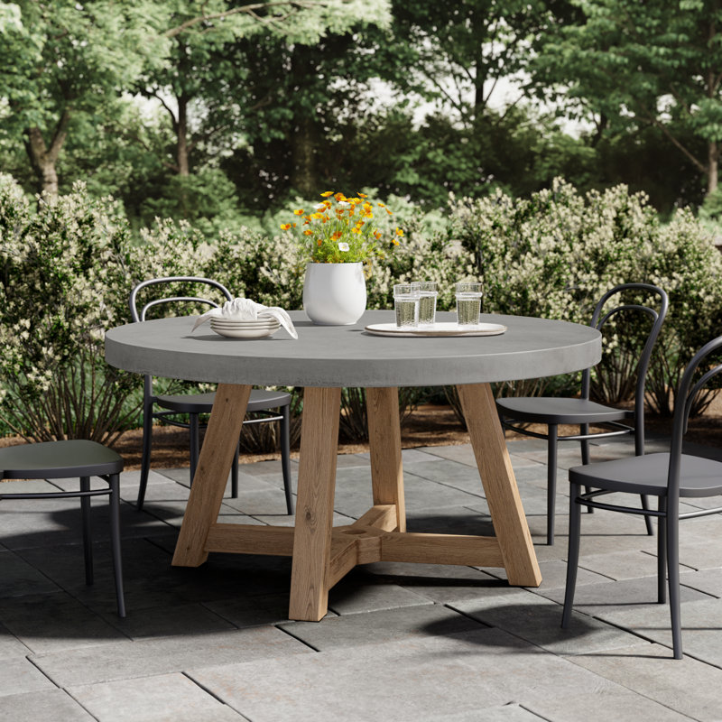 Isabela Round Outdoor Dining Table, 59" Round