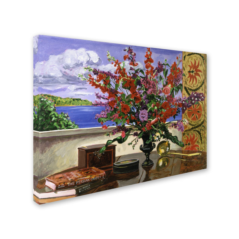 « santa barbara floral », reproduction sur toile tendue, H 14 po x l 19 po x P 2 po