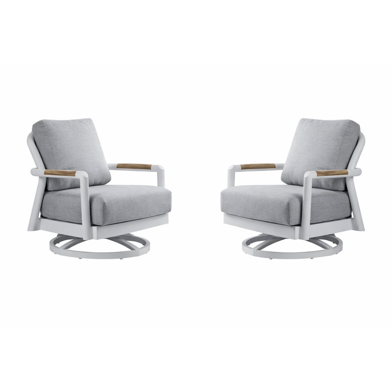 Santorini Swivel Chair Set