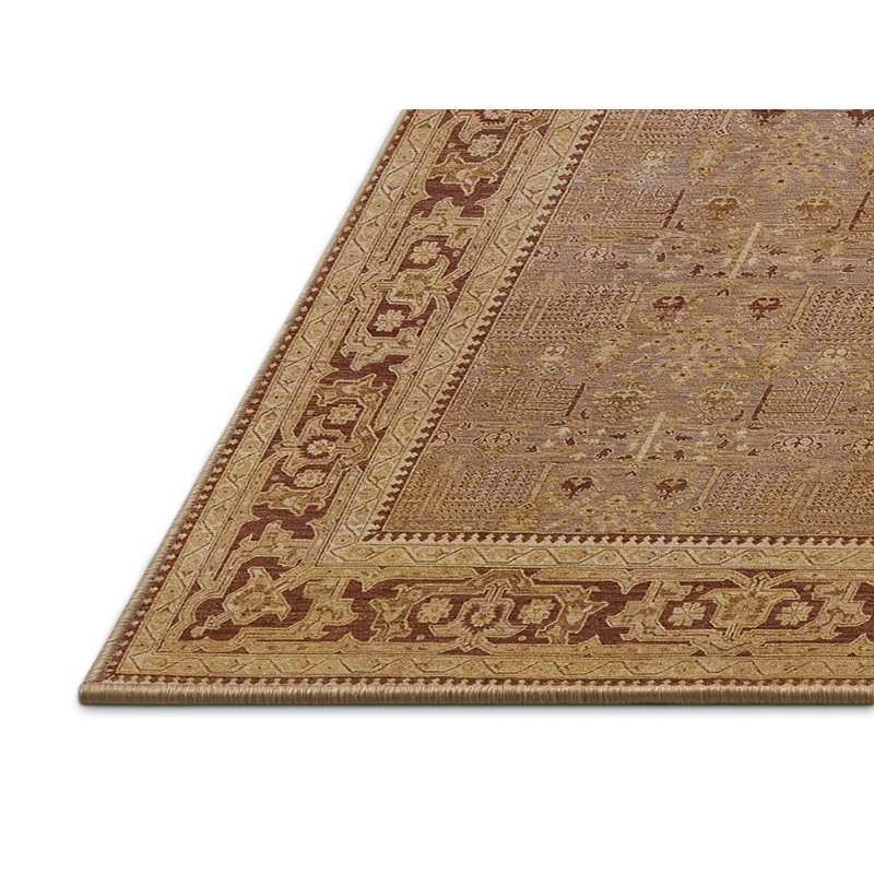 Tapis oriental brun clair / brun, Rectangle 5 pi x 7 pi