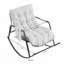 Chaise berçante avec fauteuil coulissant inclinable rembourré en polyuréthane extra large et fauteuil d'appoint moderne-768506383