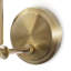 Costa 1 - Applique articulée en fer ETL à intensité variable de 7 po de largeur avec abat-jour en lin blanc-455607305