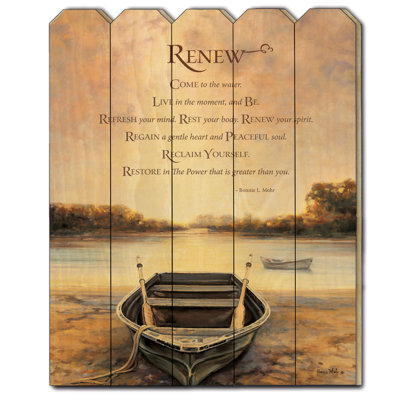 «Renew», reproduction sur bois