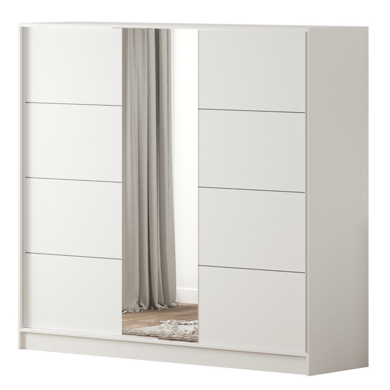 Datey XL Mirrored Sliding Door Wardrobe