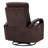 Britnee Genuine Leather Swivel Power Recliner-1194143541
