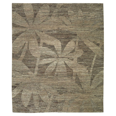 Paradise Floral Area Rug in Gray
