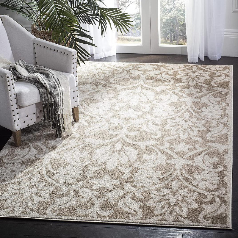Tapis performance à motif floral Bastille, Rectangle 3 pi x 5 pi