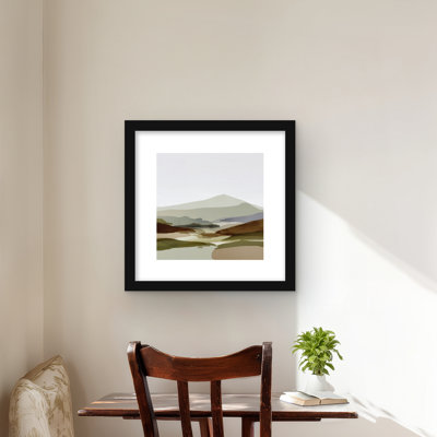 Peaks - Landscapes Framed Matted Print for Home Decor