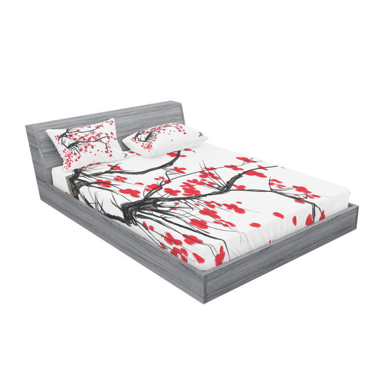 Microfiber Sheet Set, Queen Sheet Set with Fitted Sheet