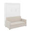 Grand lit escamotable avec coussin-413936241