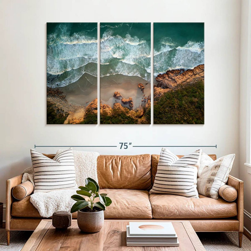 Gillard Coastal Waves, H 42 po x l 65 po