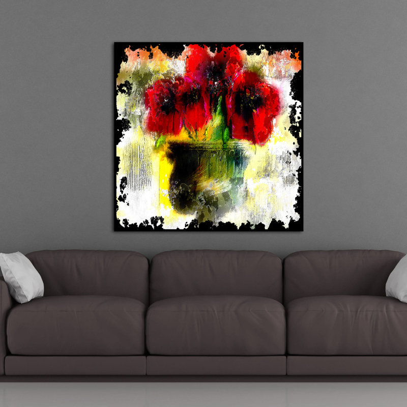 Abdouallah " Hydrangea Still Life ", 16" H x 16" W x 1.5" D