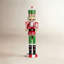 Figurine de Noël casse-noisette bonbon à la menthe poivrée - 15 po - rouge et vert