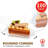 100 Pieces Cake Slice Plastic Containers, 5 Inches Hinged Lid Cheese cake Container
