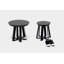 ARS Solid Wood Pedestal End Table