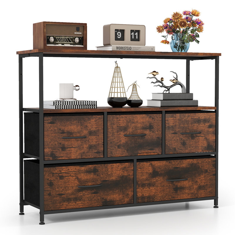 100 cm W Chest of 5 Drawers