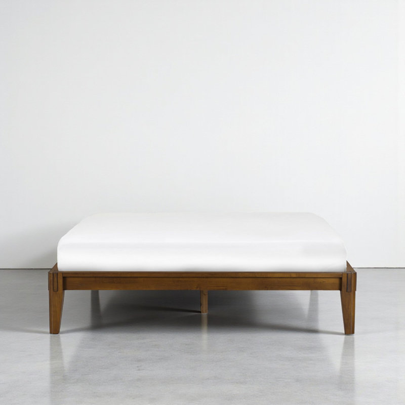 NTC Sapa Solid Wood Platform Bed Frame – Minimalist, Japanese Joinery, No Box Spring Needed, Silent Slats, Easy Assembly