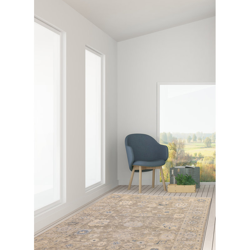 Tapis moderne gris Oushak 7 pi 11 po x 10 pi 3 po