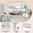 63" x 24" Electric Standing Desk with 2 Drawers Monitor Stand Storage Shelf-1833782989