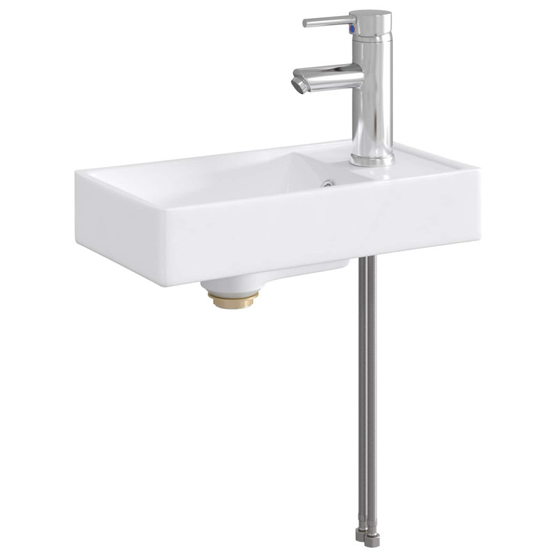 Belfry Bathroom 225mm W Metal Sink, Chrome