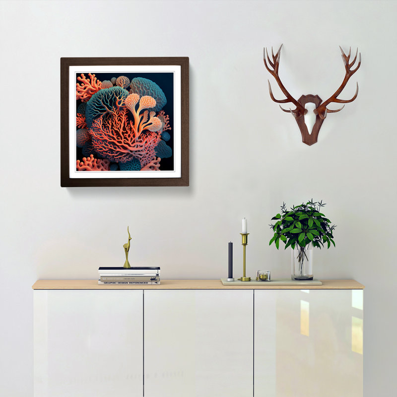 Coral - Framed Print, Walnut