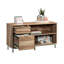 Classeur en bois pour le bureau à domicile - Dimensions spacieuses, tiroirs à extension complète, construction, finition facile à installer ou accès à la console multimédia