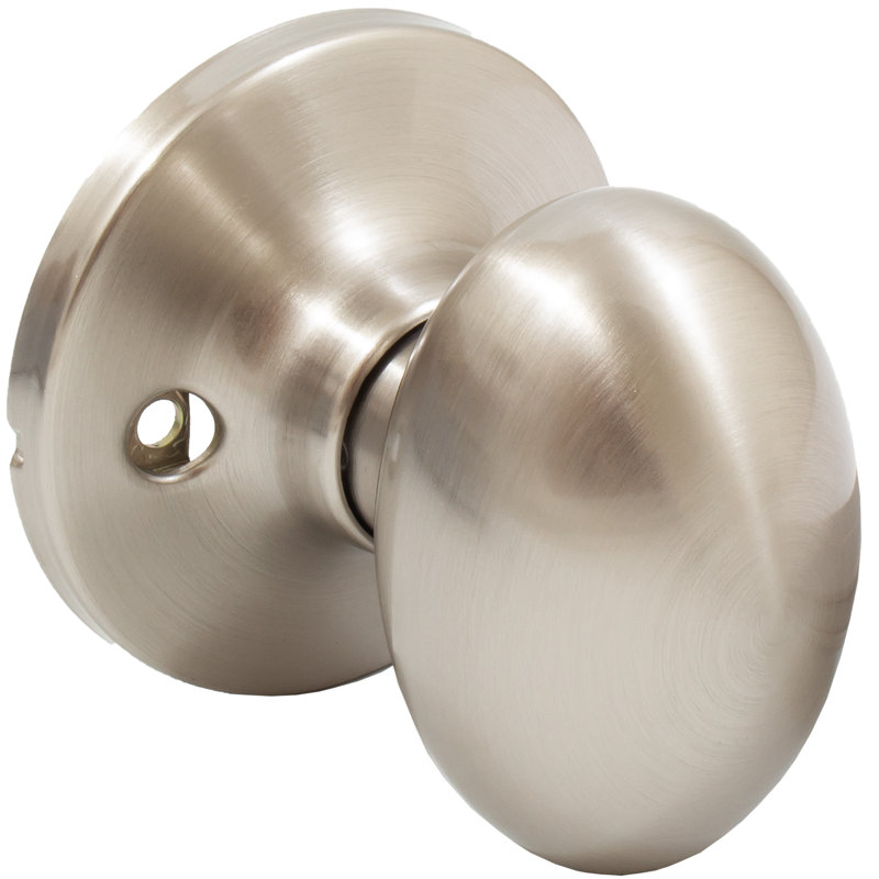Poignée de porte factice simple Springhill, Nickel satiné