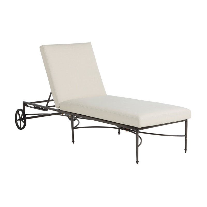 Chaise longue en aluminium Roma, Welt, Perigold Play Sage