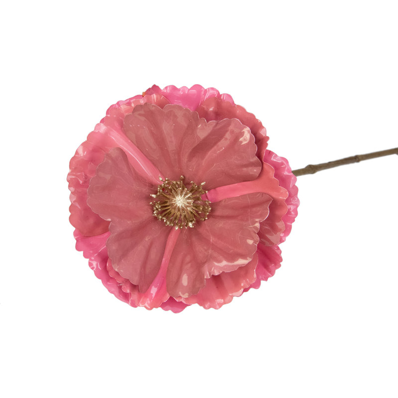 Tige de Noël artificielle 18 po coquelicot, Rose clair