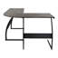 Mckamey L-Shaped Metal Base Writing Desk