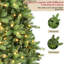 Arbre de Noël mince avec épinette pré-éclairé-112575471