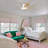 Flush Mount Ceiling Fan with LED Light and Remote-132999319-108166617