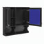 Armoire à pharmacie murale de 76 cm avec miroir, tablettes ouvertes, portes et tablette ajustable-857291968
