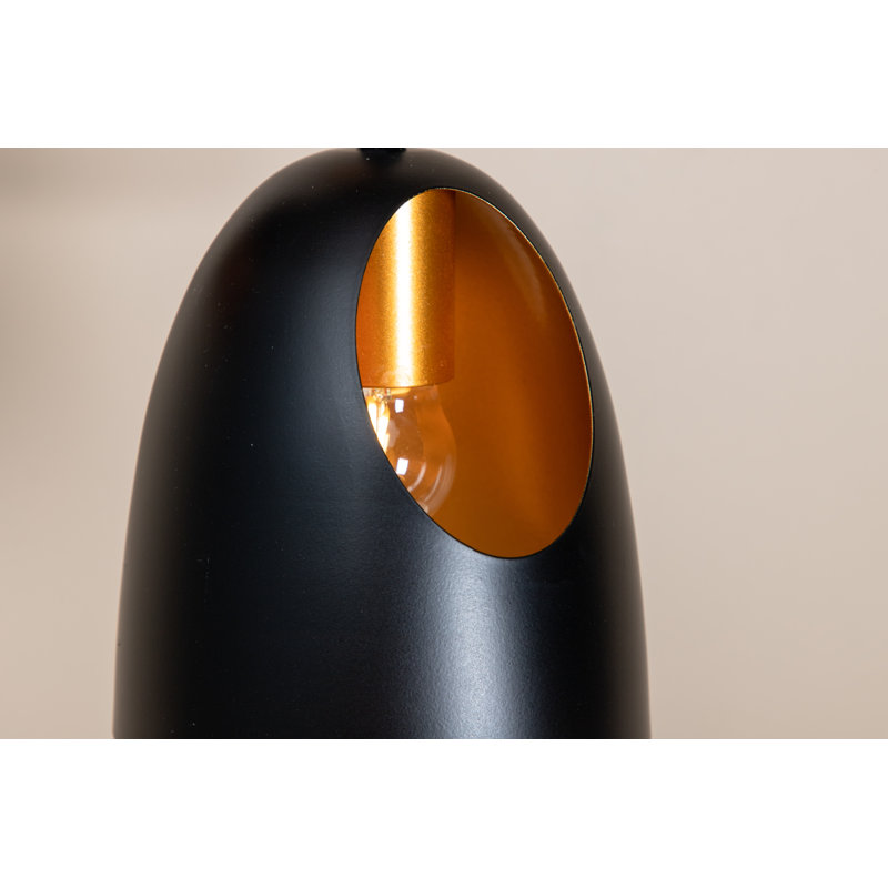 Aquinnah 3 - Light Black Cluster Pendant