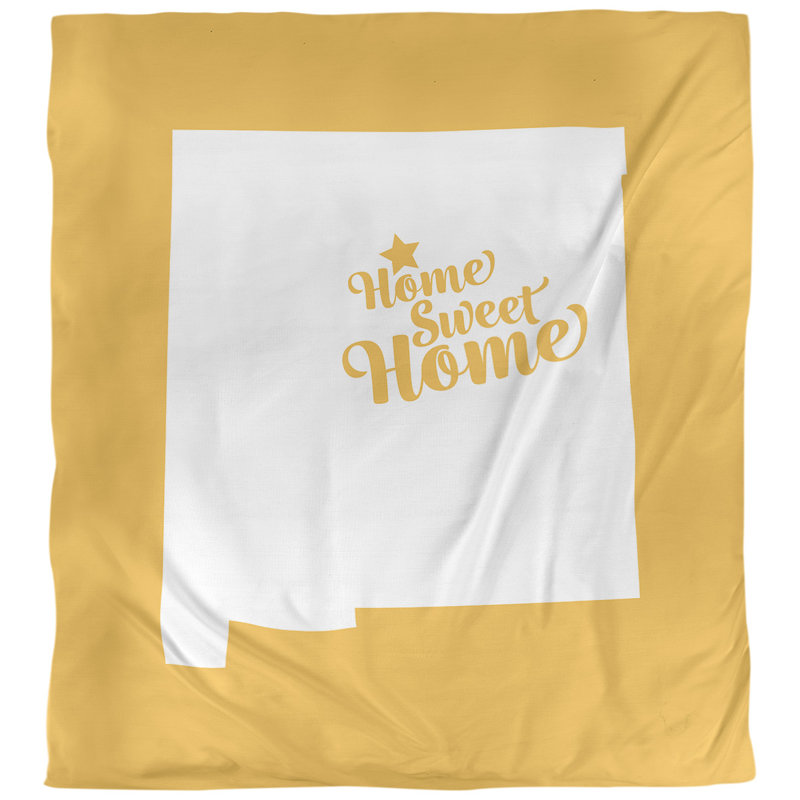 Housse de couette santa fe home, Jaune, Polyester brossé