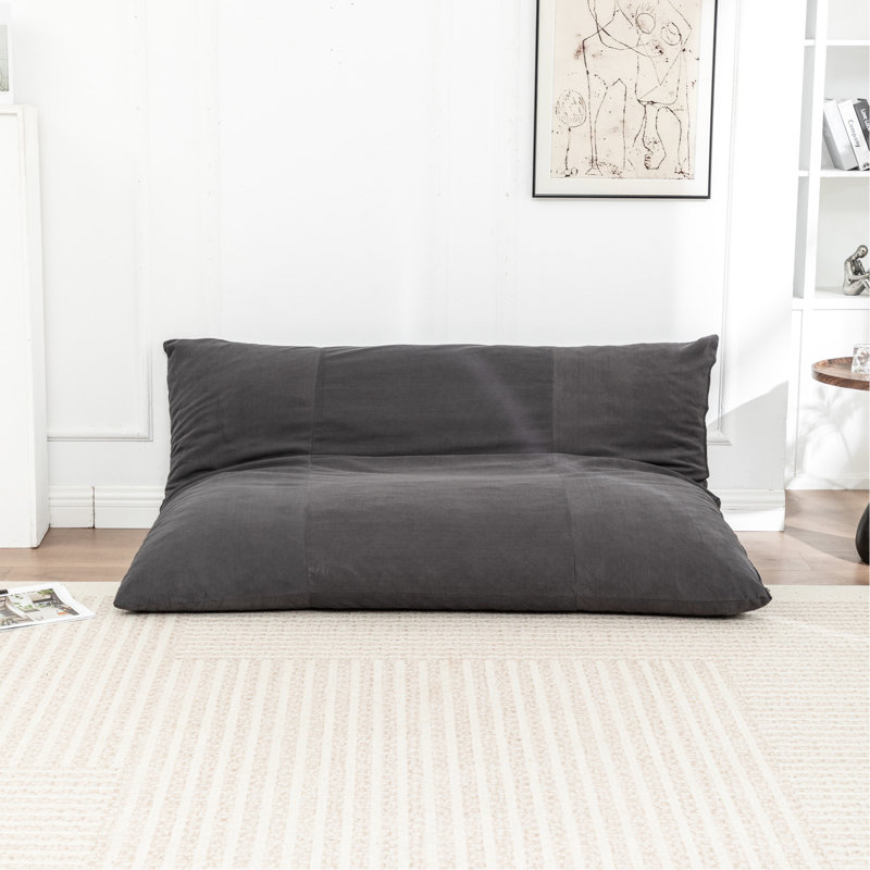 Fauteuil à billes Gray, Grey Corduroy