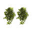 36 po Pothos artificiel suspendu résistant aux rayons UV (intérieur / extérieur) - ensemble de 2