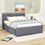 Lit plateforme tapissier avec couchette Elerte-566375429-566375428
