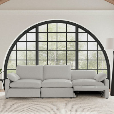 Hollander Grey Modular Power Reclining Sofa