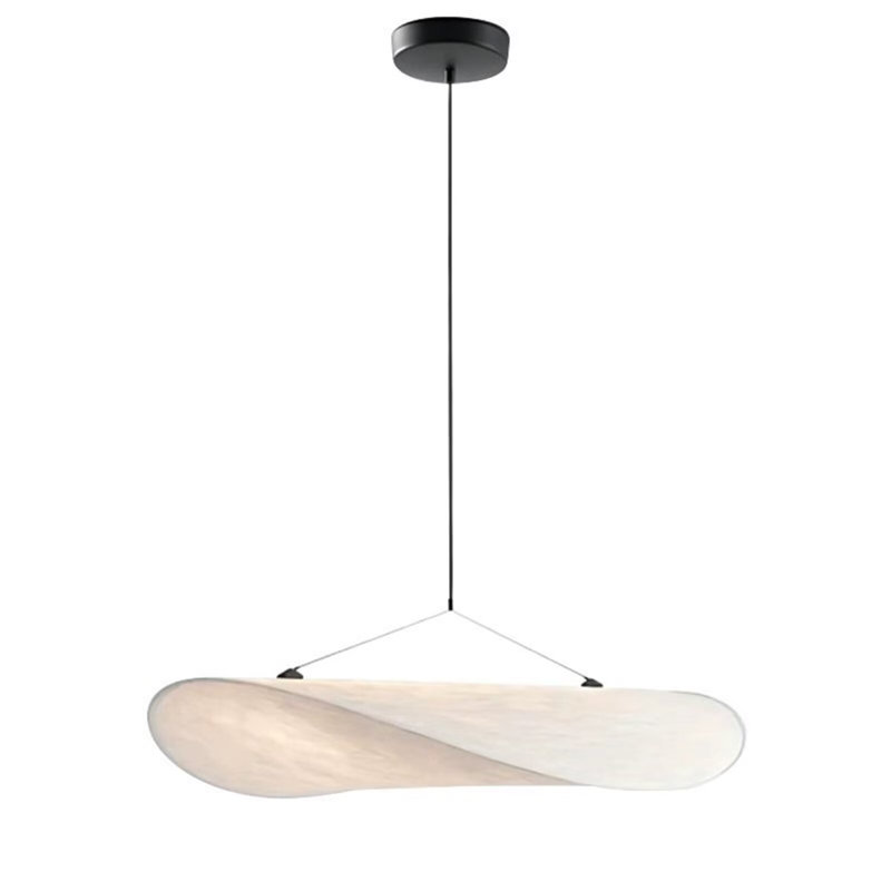 Japanese Style Bedroom LED Pendant Lights Designer Famous Restaurant Nordic Chandelier Art Silk Fabric Hanging Ceiling Light 3 Color Chandelier for Dining Room Living Room(40cm)