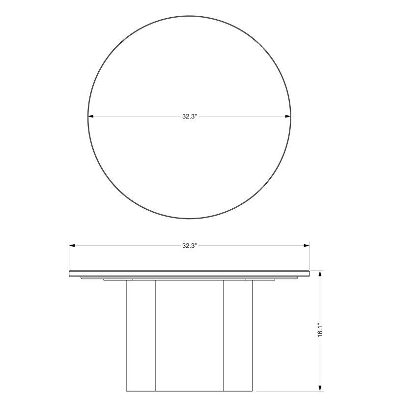 Marbelle - Martie Coffee Table - Toronto Sand Marble Finish
