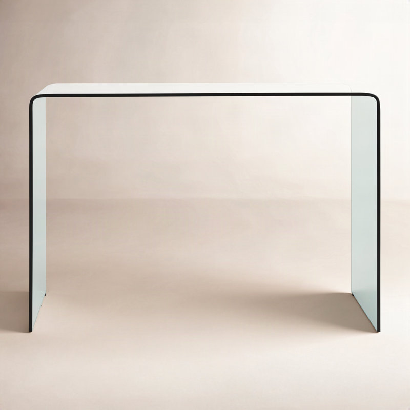 Adreanna Paleczny Writing Desk, 30" H x 43.29" W x 21.69" D, Clear
