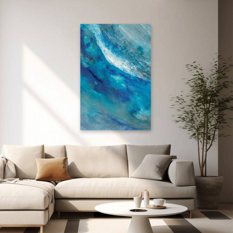 Vagues contemporaines et côtières, H 60 po x l 40 po