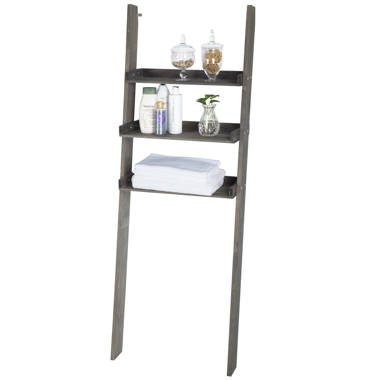 UTEX 3-Tier Ladder Shelf, Bathroom Shelf Freestanding, 3-Shelf