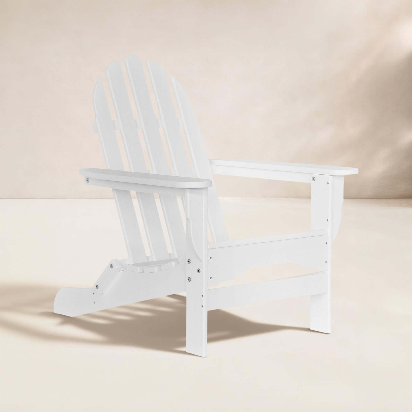 Leighton Outdoor Adirondack Chair, White