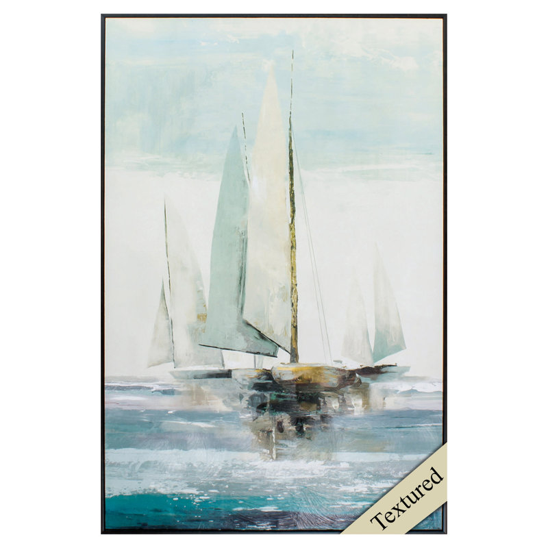 Quiet boats-reproduction de photo encadrée