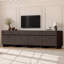 Ensemble de 4 meubles d'appoint Almaguer de 80 cm de large avec tiroir, 2 portes et tablette réglable, couleur noyer brun-668687465-670870147