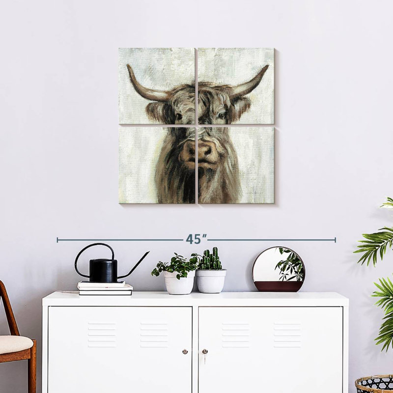 Brampt Highland Cow Brown, 26" H x 26" W